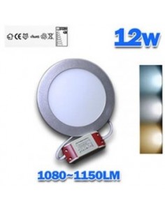 Downlight LED redondo 12W Aro INOX