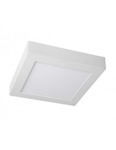 Downlight LED 25W  superficie cuadrado Aro Blanco