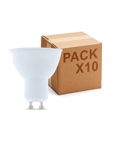 Pack 10 Bombillas Dicroica LED GU10 120º 7W 565lm