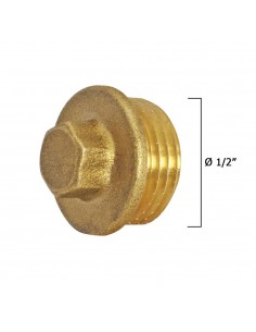 Tapón Ciego Macho Latón