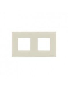 Marco de 2 elementos N2272 CB Niessen Zenit Cristal