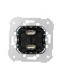 Cargador USB doble 5V/DC tipo A hembra Simon 7501096-039