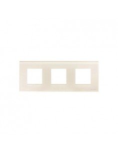 Marco de 3 elementos N2273 CB Niessen Zenit Cristal