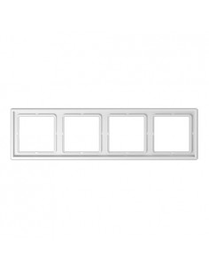 Marco 4 Elementos Blanco Jung LS 984 WW
