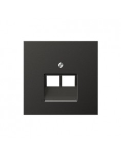 Tapa RJ11/RJ45 2 Tomas Antracita Jung LS AL 2969-2 UA AN