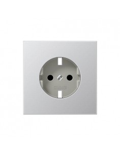 Tapa Base Schuko Aluminio Jung LS 990 AL1520KIPL