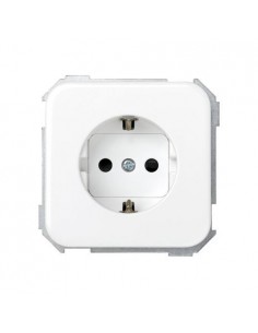 Base Enchufe Schuko + Seguridad Blanco Simon 31 31432-60