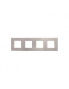 Marco de 4 elementos N2274 PL Niessen Zenit Plata