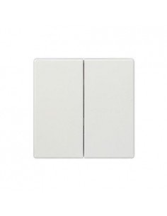 Tecla doble blanco polar Siemens Delta Style, 5TG7270-1WH00