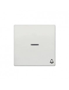 Tecla logo campana con difusor blanco polar Siemens Delta Style, 5TG7270-5WH11