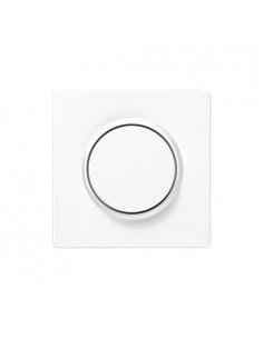 Tapa y botón regulador de intensidad blanco polar Siemens Delta Style, 5TC8912-0WH