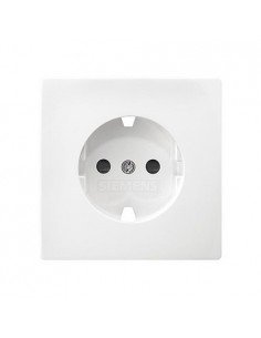 Tapa con protección infantil Schuko blanco polar Siemens Delta Style, 5UH1273-2WH