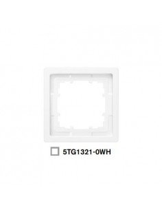 Marco 1 elemento blanco polar Siemens Delta Style, 5TG1321-0WH