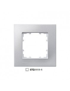 Marco 1 elemento aluminio metalizado Siemens Delta Miro, 5TG1111-1