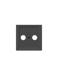 Tapa antracita cosso TV 2/3 salidas Siemens Delta Style