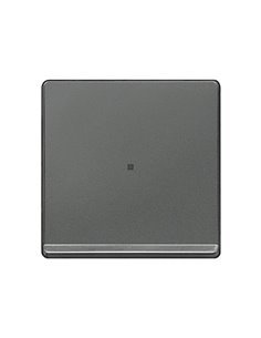 Tecla simple carbono metalizado cromada con difusor Siemens Delta Miro 5TG6270-5CC01