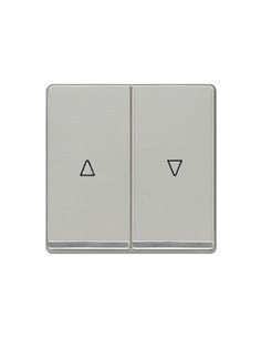 Teclas dobles persianas cromadas aluminio metalizado Siemens Delta Miro 5TG6276-5CA00