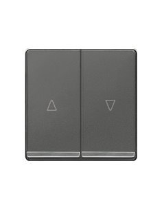 Teclas dobles persianas cromadas carbono metalizado Siemens Delta Miro 5TG6276-5CC00