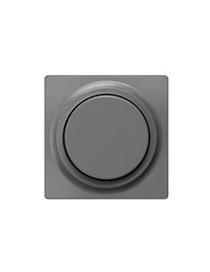 Tapa y botón carbono metalizado regulador conmutador Siemens Delta Miro 5TC8900-0CM