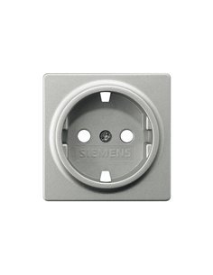 Tapa base enchufe seguridad aluminio metalizado Siemens Delta Miro 5UH1072-4AM