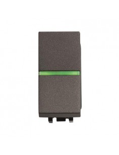 Interruptor NIESSEN ZENIT 2101.5 con PILOTO- 1 modulo-ANTRACITA