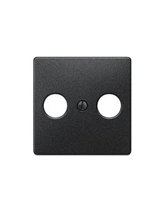 Tapa TV-FM carbono metalizado Siemens Delta Miro 5TG1223
