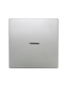 Tecla simple con difusor platino metalizado Siemens Delta Style, 5TG7270-5PM01