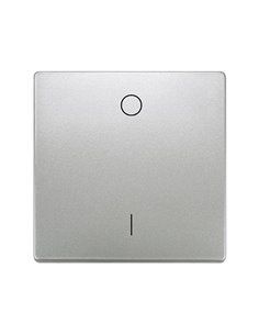 Tecla simple bipolar platino metalizado Siemens Delta Style, 5TG7270-5PM40