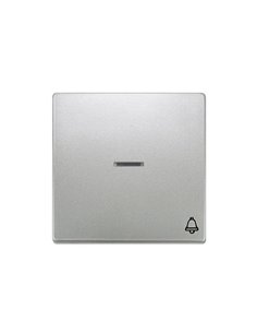 Tecla logo campana con difusor platino metalizado Siemens Delta Style, 5TG7270-5PM11