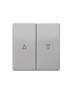 Tecla doble persiana platino metalizado Siemens Delta Style, 5TG7276-5PM00