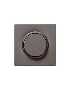 Tapa y botón regulador de intensidad chocolate Siemens Delta Style, 5TC8912-0CH