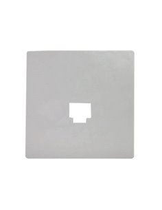 Tapa conector RJ45 platino metalizado Siemens Delta Style, 5TG2278-2PM01