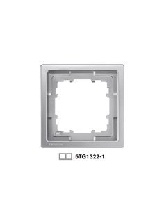 Marco 2 elementos platino metalizado Siemens Delta Style, 5TG1322-1