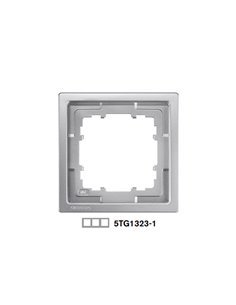 Marco 3 elementos platino metalizado Siemens Delta Style, 5TG1323-1