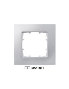 Marco 2 elementos aluminio metalizado Siemens Delta Miro, 5TG1112-1
