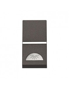 Pulsador NIESSEN ZENIT 2104.2 Luz 1 modulo-ANTRACITA