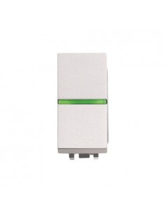 Pulsador NIESSEN ZENIT 2104.5 Timbre con PILOTO- 1 modulo blanco