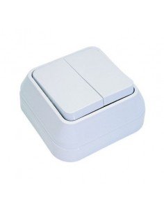 Doble Interruptor de Superficie Makel IP20 45103