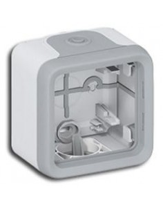Caja superficie simple estanco gris Legrand Plexo 069651
