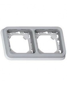 Marco doble de empotrar  estanco Legrand Plexo 069683