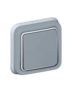 Conmutador estanco gris Legrand Plexo empotrar 069811