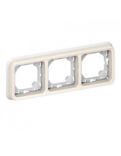 Marco Empotrar 3 Elementos Blanco Legrand Plexo 069698