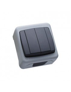 Doble Interruptor de Superficie Makel IP55 36064103