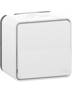 Pulsador Superficie IP55 monobloc Mureva Styl Blanco MUR39026