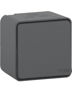 Pulsador Superficie IP55 monobloc Mureva Styl Gris MUR35026