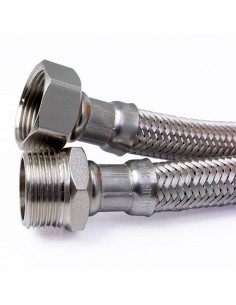 Latiguillo inox M-3/8-H-3/8-300