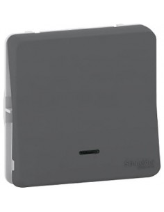 Pulsador Con Led Mureva Styl Gris MUR35127