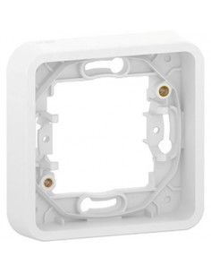 Marco De Empotrar 1 Elemento IP55 Mureva Styl Blanco MUR39107
