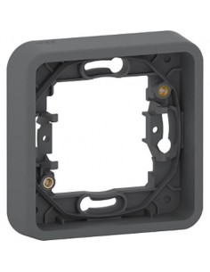 Marco De Empotrar 1 Elemento IP55 Mureva Styl Gris MUR34107