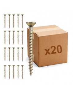 Pack 20 Tornillos Largos para Cajetines Universales 3,5x35